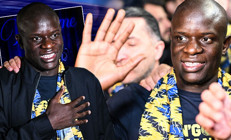 Fenerbahçenin yeni transferi NGolo Kante, İstanbulda Havalimanında coşkulu karşılama