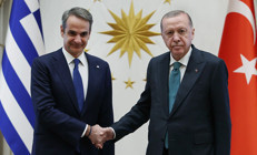 Ankarada kritik görüşme: Cumhurbaşkanı Erdoğan ve Miçotakis bir araya geldi