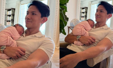 Kız çocuk babasının gururu: Doğum için Londraya gitmişler