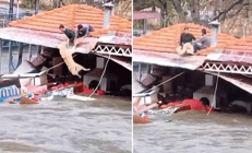 Antalyada kuvvetli yağış | Riskli alandaki vatandaşlar tahliye edildi, barınakta mahsur kalan köpekler kurtarıldı