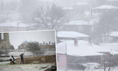 Kar yağışı başladı: Evler beyaz örtüyle kaplandı Karın keyfini çıkarıyoruz