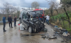 Orduda feci kaza Baba ve 14 yaşındaki oğlu hayatını kaybetti