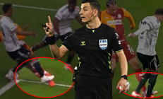 Derbide çok konuşulan pozisyonlar: Beşiktaştan kırmızı, Galatasaraydan penaltı itirazı Daha ne olması gerekiyor