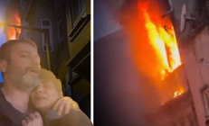 Beyoğlundaki yangında ünlü oyuncunun kabus dolu anları Sosyal medyadan paylaştı: Bugün çok zor bir şey yaşadık