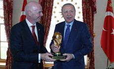 Cumhurbaşkanı Erdoğan, FIFA Başkanı Gianni Infantinoyu kabul etti