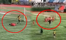 Mardinde amatör maçta saha karıştı Kavgada futbolcunun elmacık kemiği kırıldı