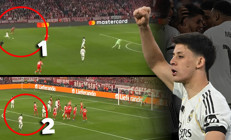 Şampiyonlar Liginde Arda Güler şov var İki inanılmaz golle Real Madridi sırtında taşıdı