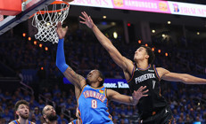 Oklahoma City serinin ilk maçında Phoenix Sunsı sahadan sildi