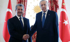 Cumhurbaşkanı Erdoğan, IKBY Başbakanı Mesrur Barzaniyi kabul etti