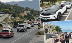 Tatilci akını Muğlada 22 kilometrelik araç kuyruğu