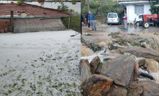 Meteoroloji uyarmıştı... Bazı yerlerde hayat durma noktasına geldi, sağanak ve dolu birçok ili vurdu
