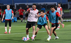 A Milli Futbol Takımı, Arizonadaki ilk idmanını taraftar eşliğinde yaptı