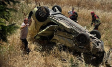 Balıkesirde feci kaza: 1 ölü, 4 yaralı