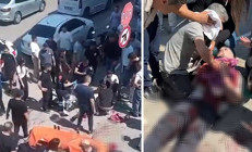 Yarasını unuttu, yerdeki evladı için çırpındı: Ne olur ölme oğlum | Babanın mücadelesi yürekleri dağladı