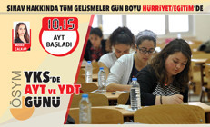 YKS’DE AYT VE YDT GÜNÜ