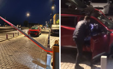 Beşiktaş’ta polis noktasında bariyeri kırıp kaçmaya çalıştı Tutuklandı