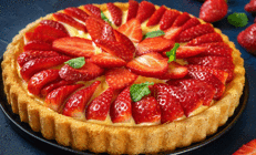 Çilekli tart kek tarifi