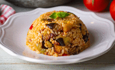 Patlıcanlı bulgur pilavı tarifi