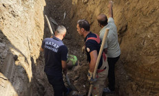 Antakyada altyapı çalışmasında göçük altında kalan işçi hayatını kaybetti