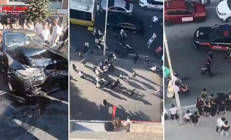 Polisten kaçan motosikletli başka kazanın trafiğine takılınca yakalandı