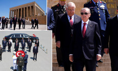 YAŞ öncesi Anıtkabir’e ziyaret | Cumhurbaşkanı Erdoğan: Bayrağımız bu topraklarda bin yıldır dalgalanıyor