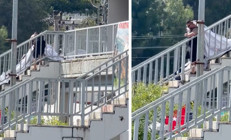 Zonguldakta Cumhurbaşkanı Erdoğanın pankartına zarar veren şüpheli tutuklandı