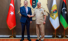 Dışişleri Bakanı Hakan Fidan, Libya Ulusal Ordusu Genel Komutanı Halife Hafter ile bir araya geldi