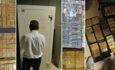 Alihan Kuriş suç örgütü soruşturmasında tek bir adreste 200 kilo külçe altın ele geçirildi