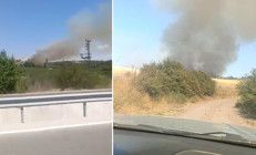 Çanakkale Ezinede orman yangını