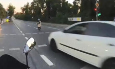 Sarıyerde otomobilin çarptığı yaşlı kadın hayatını kaybetti; kaza anı kask kamerasında