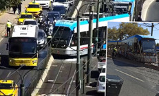 Son dakika... Beyoğlunda tramvay raydan çıktı: Yolcular tahliye edildi