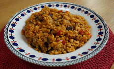 Patlıcanlı bulgur pilavı (Videolu)