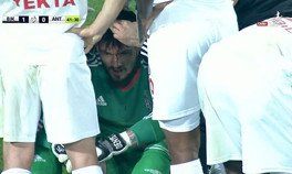 Beşiktaşlı oyuncu kanlar içinde kaldı
