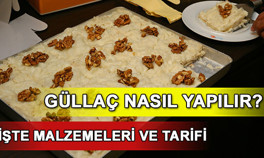 Güllaç nasıl yapılır Ramazana özel güllaç tarifi ve malzemeleri