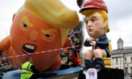 İngilterede Trump protestosu