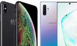 Samsung Galaxy Note 10 mu iPhone XS mi