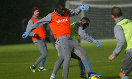 Trabzonsporda Badou Ndiaye antrenmanlara başladı