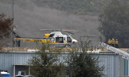 Kobe Bryantın hayatını kaybettiği helikopter kazasından ilk görüntüler