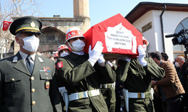 Gara şehidi Uzman Çavuş Hüseyin Sarı, Kahramanmaraşta toprağa verildi