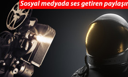 Astronotların film keyfi sosyal medyada