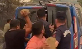 Manavgatta ormanı yaktığı düşünülen 2 kişiye linç girişimi