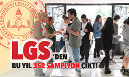 LGSden bu yıl 352 şampiyon çıktı