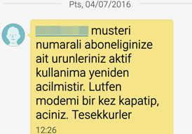 İnternet faturalarında açma-kapama şoku