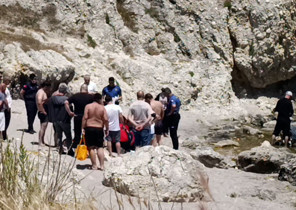 Şilede boğulma tehlikesi geçiren kişiyi çevredekiler kurtardı Hayati tehlikesi sürüyor