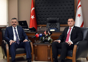 İçişleri Bakanı Çiftçi, KKTC’li mevkidaşı Oğuz ile görüştü