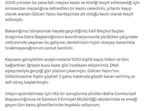 Faili meçhul kadın cinayeti 20 yıl sonra aydınlatıldı