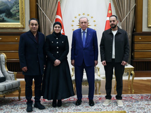 Cumhurbaşkanı Erdoğan, Filistinli Hind Rajabın ailesini kabul etti