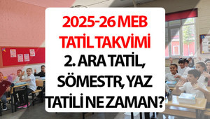 MEB TATİL TAKVİMİ 2025-2025 (İlk ara tatil başladı) || Kasım ara tatil kaç gün, ne zaman bitecek, 2. ara tatil ne zaman 2026 Sömestr tatili, yaz tatili tarihleri