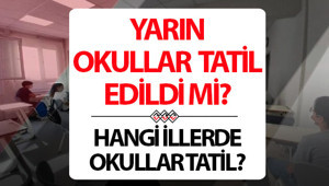 YARIN OKULLAR TATİL Mİ, HANGİ İLLERDE TATİL 12 Ocak Pazartesi okul var mı, nerede tatil oldu