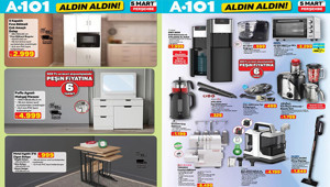 A101 ALDIN ALDIN AFİŞİ 5 MART 2026 (YENİ ÜRÜNLER TAM LİSTE KATALOĞU) || A101 aktüel ürünler kataloğu bu hafta indirimli neler sunuyor A101 yeni broşürü ile overlok makinesi, aynalı makyaj masası, evcil hayvan su çeşmesi, midi fırın geliyor